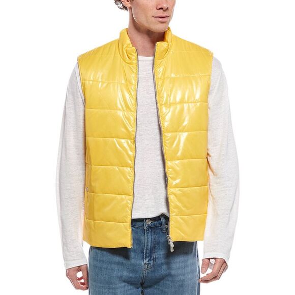 Eleventy MensGilet Vest Yellow